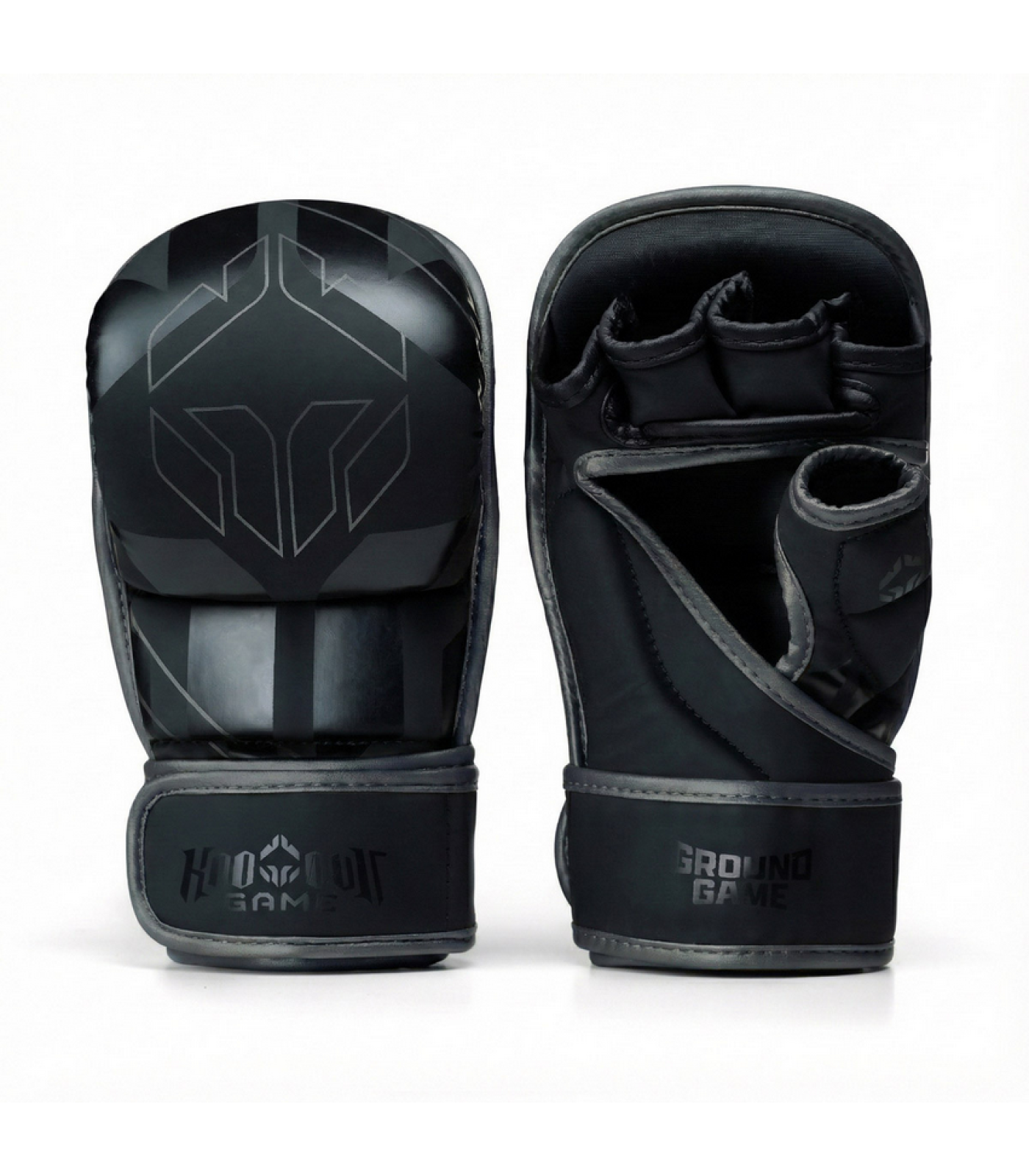 ММА ръкавици - Ground Game - MMA SPARING GLOVES - Logo 3.0 Shadow - Black
